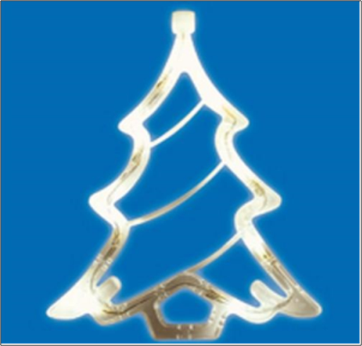 Belt�ri elemes feny�fa ablakd�sz,meleg feh�r, 8 LED